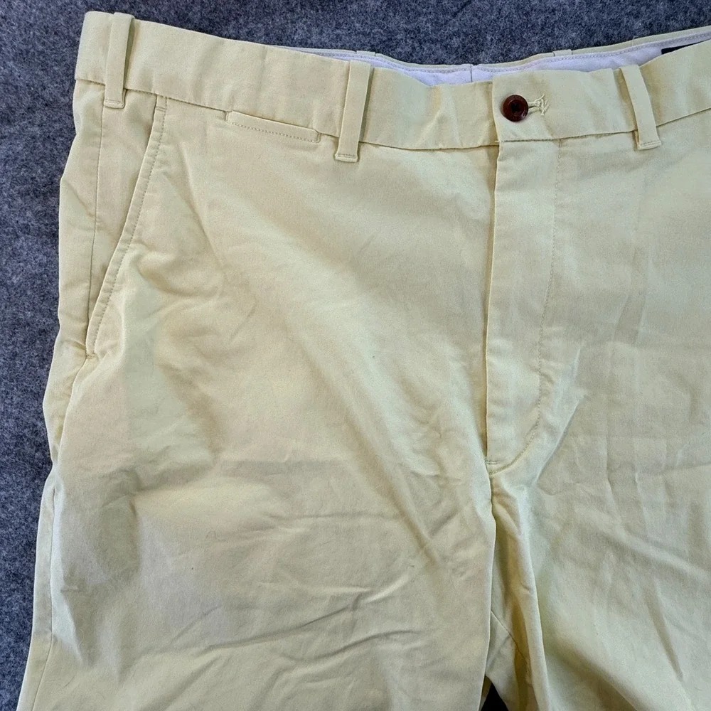 Polo Ralph Lauren Golf Shorts Men 38 Yellow Chino Flat Front Classic fit‎